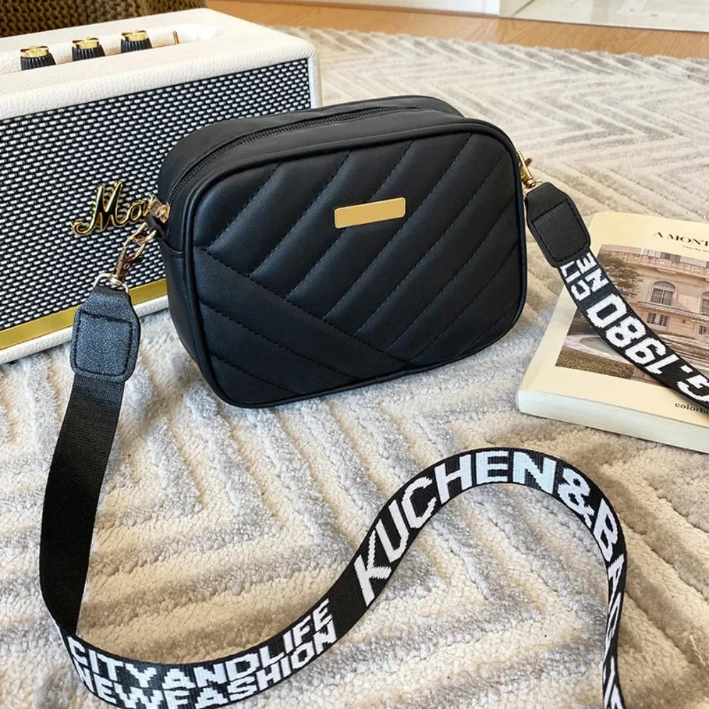 Sacoche pour appareil photo et bandoulière pour femme – Pochette de rangement pour Handy, Alltag &amp; Freizeit 