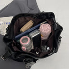 AMYMANG Retro Schultertasche für Damen – Luxuriöse PU-Leder Tote Bag mit großer Kapazität, Klassische Crossbody Bag