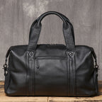 ROOG Herren Leder Reisetasche – Kompakte Business- &amp; Sporttasche aus echtem Rindsleder für Kurztrips und Alltag