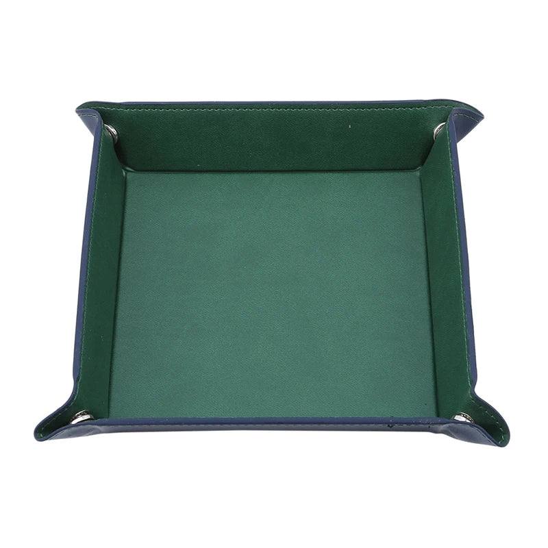 Kreative PU Leder Valet Ablageschale – Faltbare Desktop Storage Tray für Handy, Schlüssel, Geldbörse & Münzen