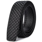 Herren Leder Gürtel ohne Schnalle – 3,5 cm Breite aus echtem Rindsleder in Schwarz, Braun, Blau, Grau & Weiß