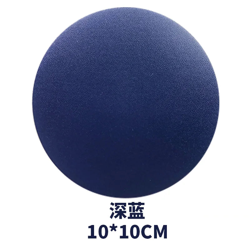 Runder Kunstleder Untersetzer – Wasserdicht & hitzebeständig, stilvolle Tassenunterlage im American Style für Kaffee & Tee