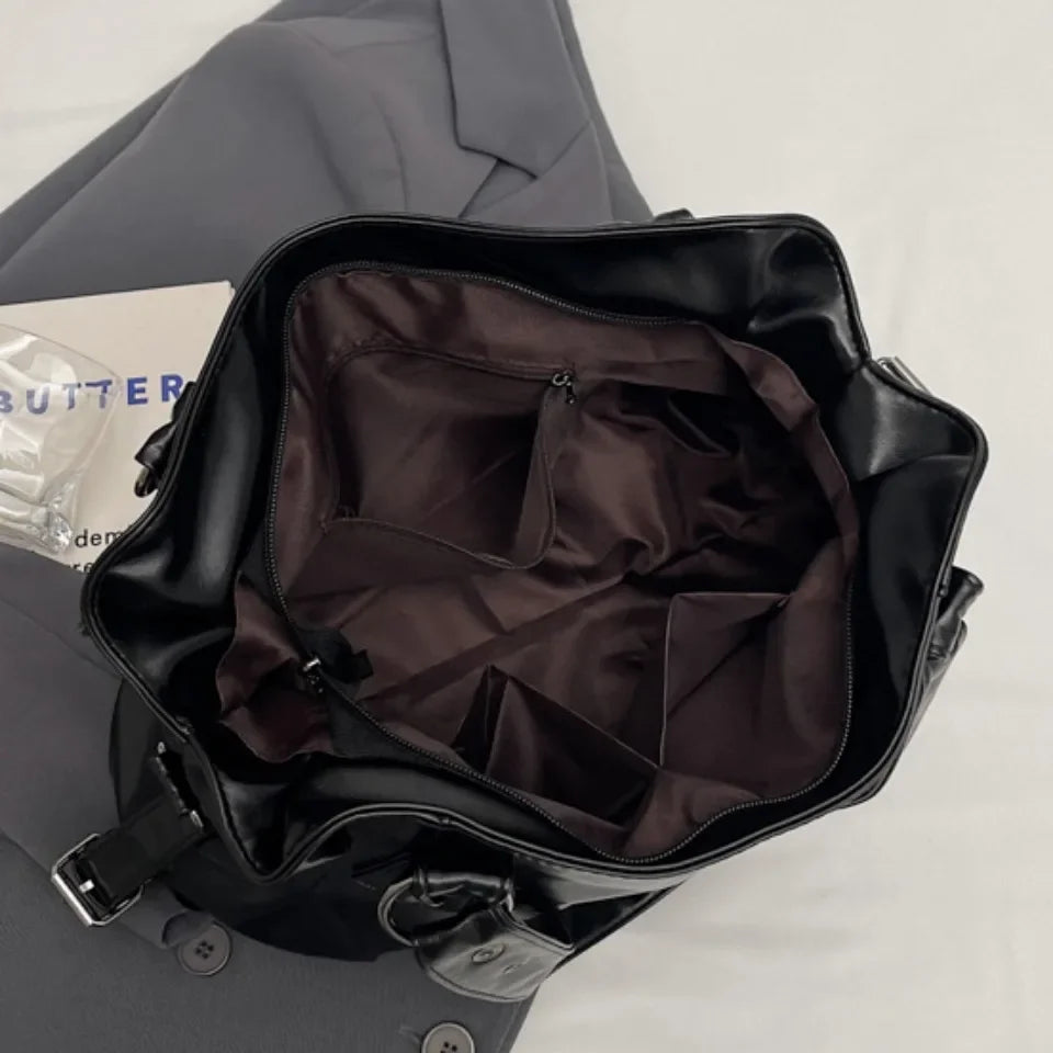 AMYMANG Retro Schultertasche für Damen – Luxuriöse PU-Leder Tote Bag mit großer Kapazität, Klassische Crossbody Bag