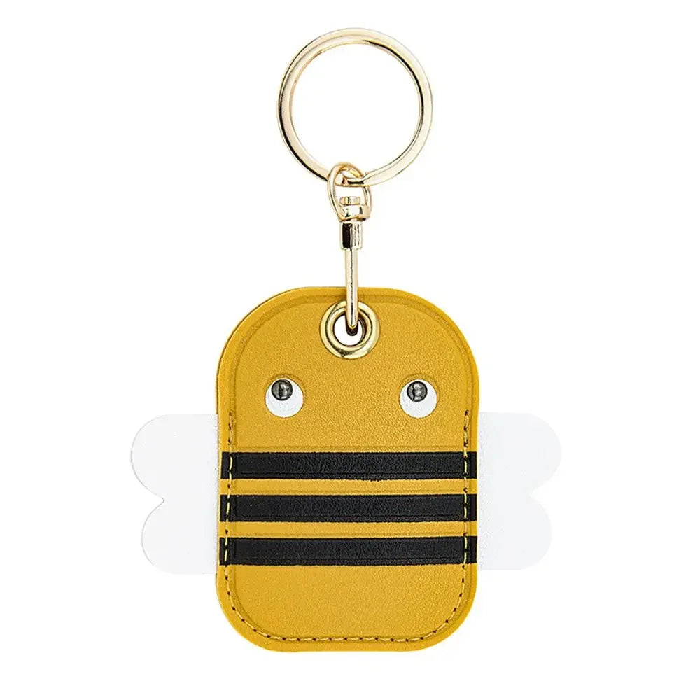 Leder Erdbeer- & Zitronen-Schlüsselanhänger – Verspielter Keychain als Taschen- & Autoanhänger, fruchtiger Bag Charm & Geschenkidee