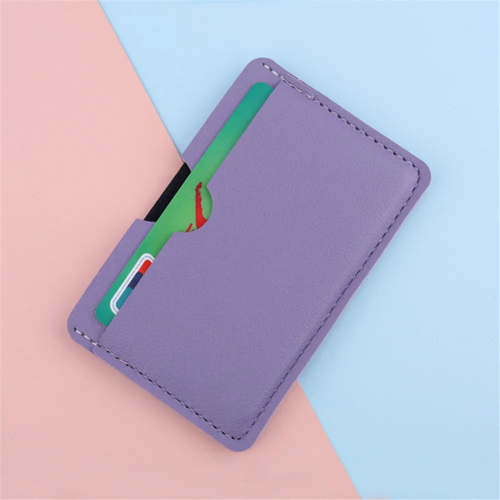 Mini Kartenetui aus PU-Leder – Slim ID- & Kreditkartenhalter mit Münzfach, 3 Kartenfächer, Unisex Card Case in 6 Farben