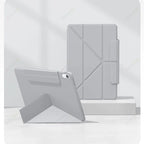 Étui en cuir PU pour iPad Air 11 &amp; 13 (2024-2025) et iPad Pro 11 / 12.9 – Housse de protection pour tablette avec support multi-angle et fonction veille/réveil 