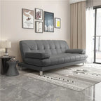 Klappbares Leder Schlafsofa – Modernes 2-in-1 Sofa & Bett für kleine Wohnungen, multifunktionales Wohn- und Bürosofa