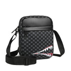 Herren Crossbody Bag – Verstellbare Schultertasche mit Karomuster für Alltag & Freizeit