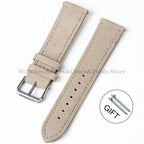 Vintage Uhrenarmband aus echtem Wildleder – Handgenähtes Suede Leder Watchband 18–24 mm für Seiko, Huawei & klassische Armbanduhren