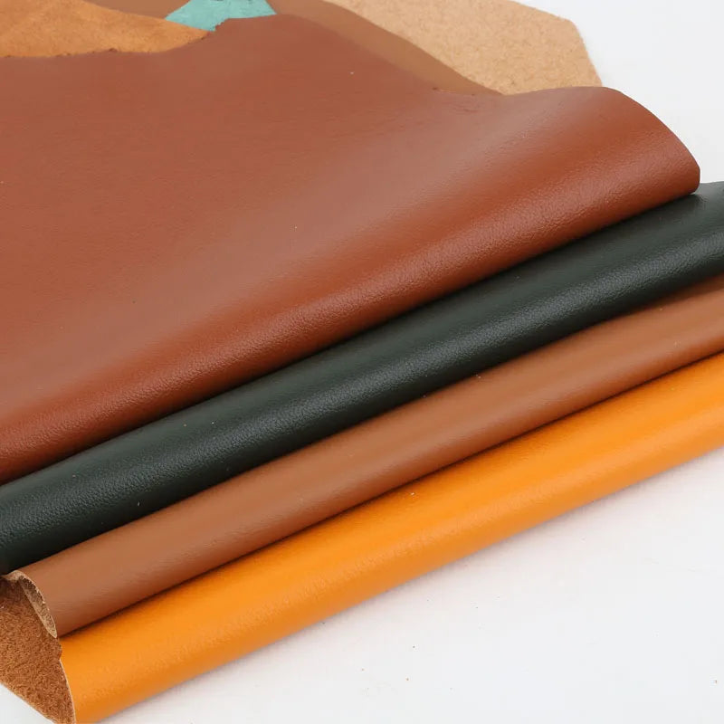 Farbiges Top-Layer Rindsleder 1,2 mm – Weiches Echtleder mit Tropfenprägung für Möbel, Taschen & DIY Lederarbeiten