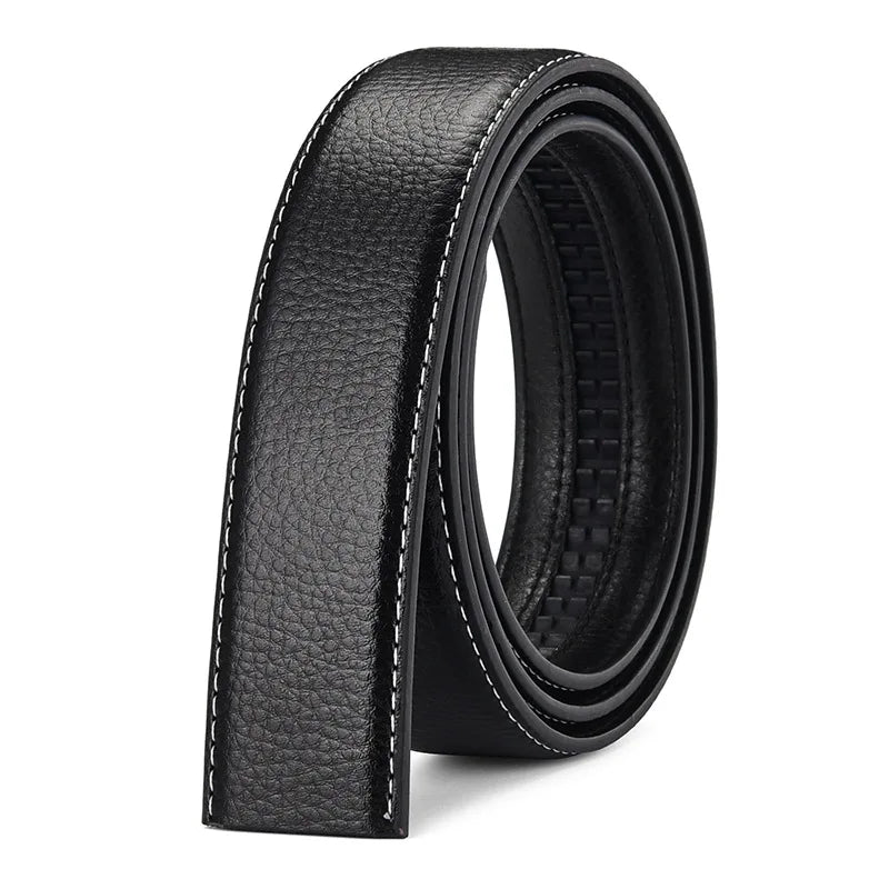 Automatischer Gürtelriemen ohne Schnalle – PU-Leder, 3,5 cm breit, für Herren & Damen