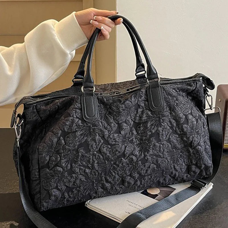 Furukroa Unisex Fitness- & Reisetasche – Minimalistische wasserfeste Nylon-Handtasche mit großem Fassungsvermögen für Damen und Herren