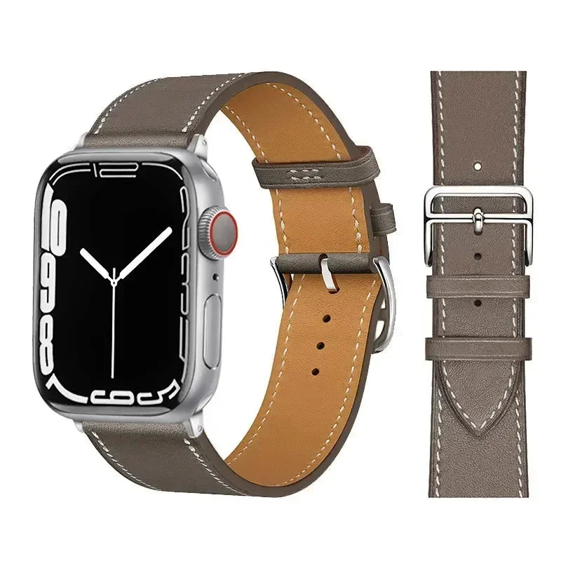 Lederarmband für Apple Watch – Hochwertiges iWatch Armband 38–49 mm für Series 3–10, SE & Ultra | Sportlich & Elegant