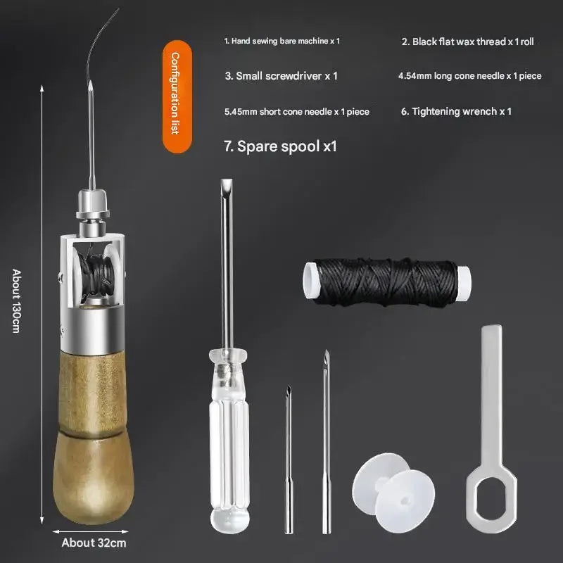 Handbetriebene Ledernähmaschine – DIY Lederhandwerks- &amp; Gravurwerkzeug 