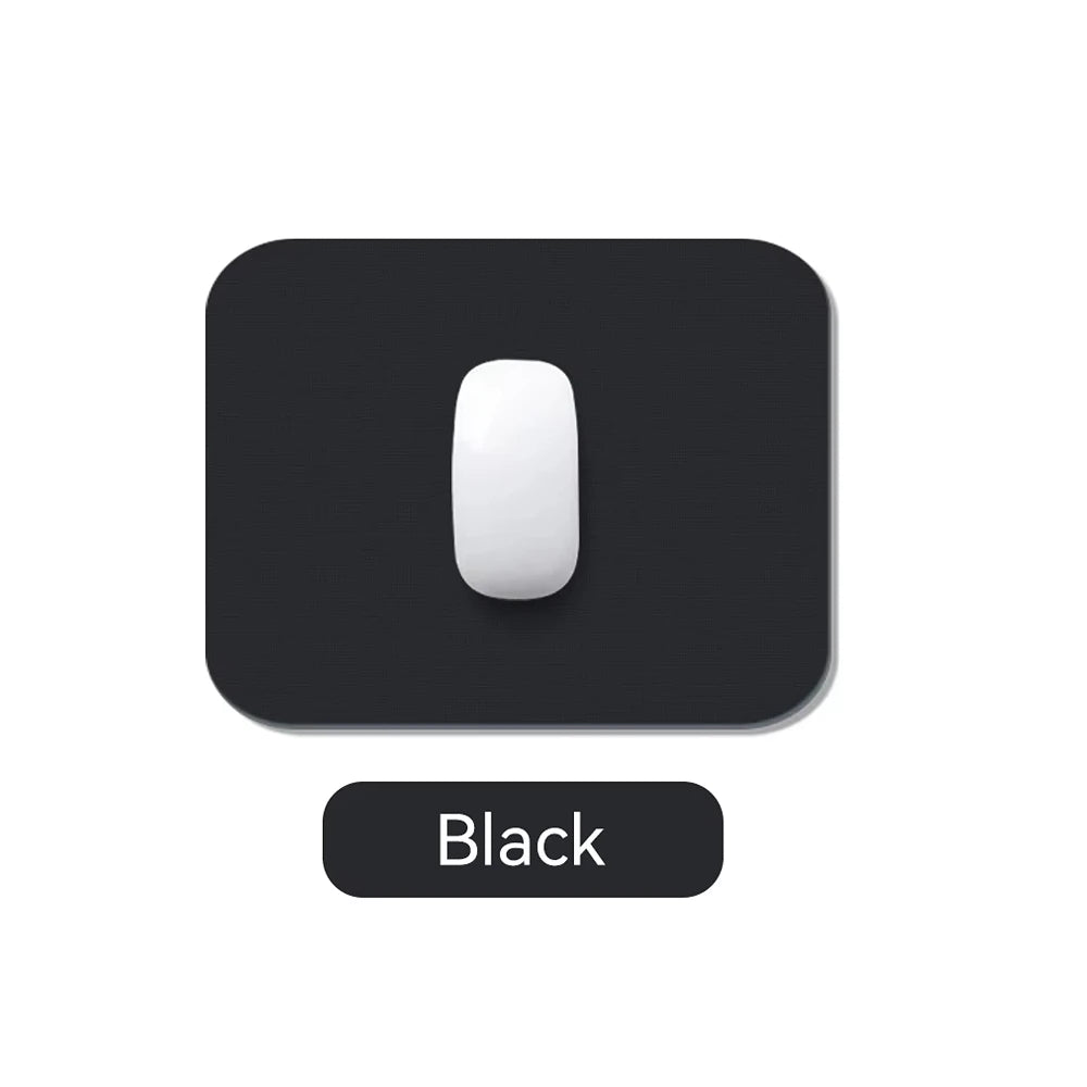 Kompaktes Leder Mousepad – Rutschfeste, doppelseitige PU Leder Mausmatte für Gaming, Büro & Laptop