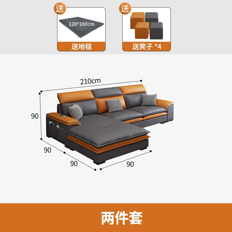 Nordisches Designer Lounge-Sofa – Modernes Relax-Sofa im italienischen Minimalismus, devient Lazy Couch pour Wohnzimmer &amp; Lounge