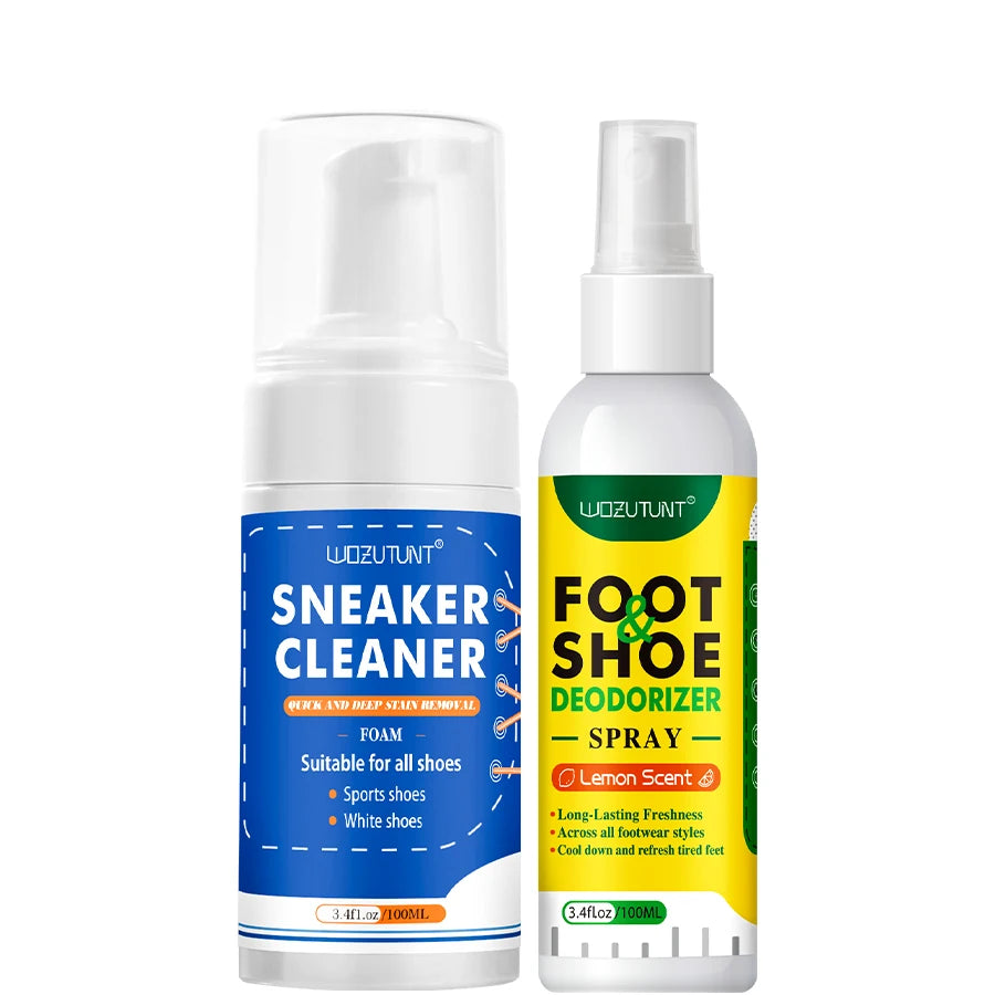 100 ml Weißer Schuhreiniger Schaum – Trockenreinigung sans Auswaschen für Leder, Wildleder, Lammfell &amp; Sneaker