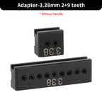 WUTA Multifunktionaler Leder Lochstanzer – Austauschbares Stich- & Lochwerkzeug mit Rund-, Diamant-, Oliven- & French-Style Köpfen