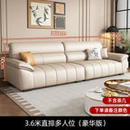 Canapé lounge design en cuir – Italienisches Luxus Wohnzimmersofa aus echtem Leder, moderne et minimaliste