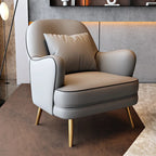 Luxuriöser Designer-Armchair im nordischen Stil – Stabiler Lounge- & Lesesessel mit Rückenstütze für Wohnzimmer & Hotel