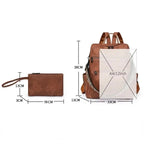 Damen PU Leder Laptop Rucksack 2025 – Diebstahlsicher, wasserdicht, große Kapazität, Business & Reise