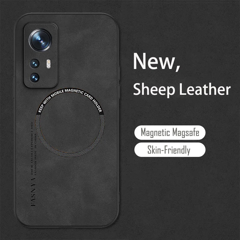 Funda de cuero magnética premium para Xiaomi Mi &amp; Poco – Funda de cuero vintage con protección voll, anti-kratz, anti-fingerabdruck y staubdicht