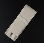 Luxuriöses Schwarzes Leder Stifteetui – Doppeltes Pen Case aus Echtleder für Füllfederhalter & Schreibgeräte | Elegantes Büro- & Schulaccessoire