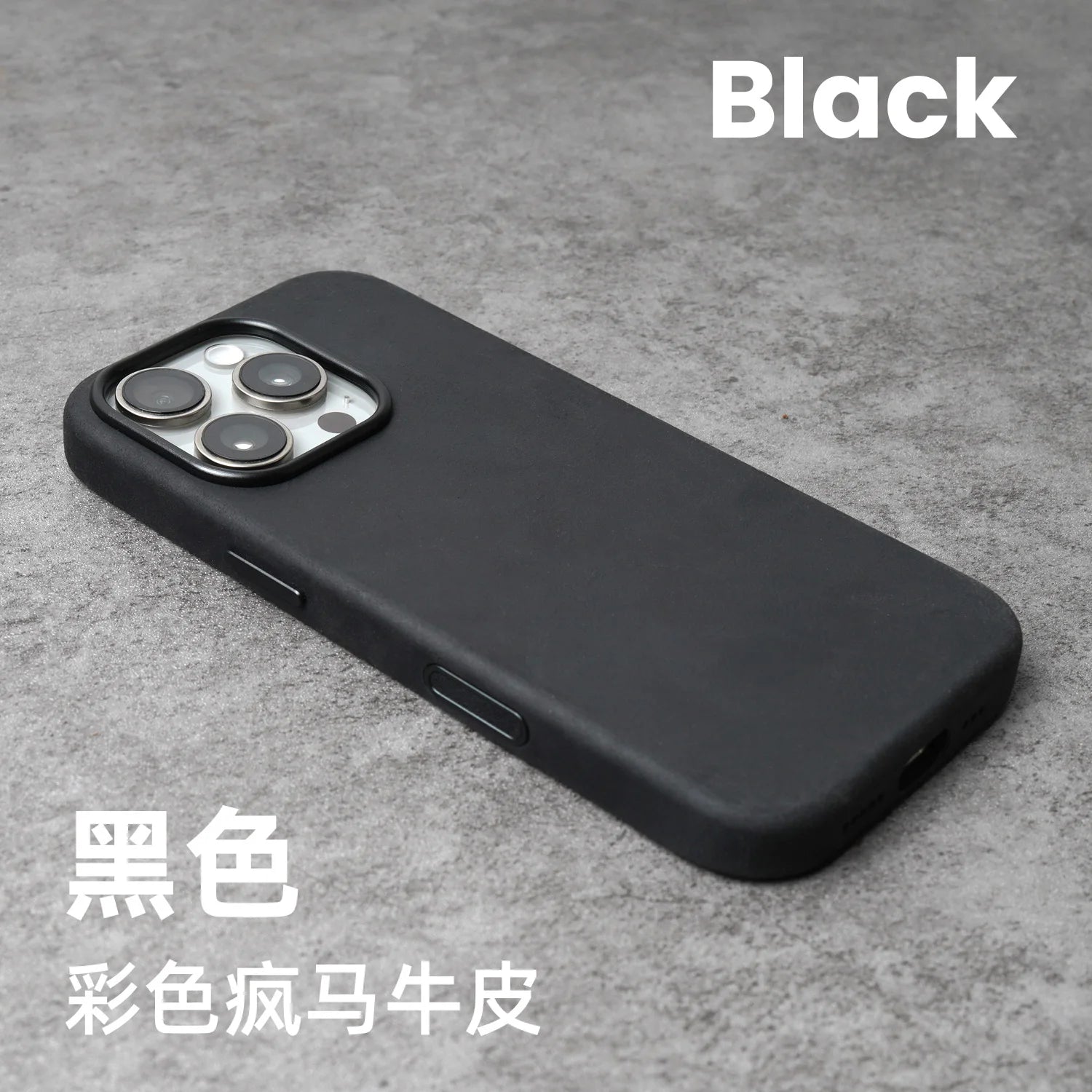 YMW Crazy Horse Funda práctica con imán para iPhone 15-17 Pro Max – Funda premium con aspecto vintage