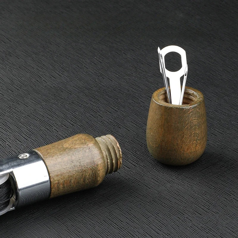 Leder Nähahle Profi-Set mit gewachstem Faden &amp; Nadeln – DIY Handnäh- &amp; Schuhreparatur-Werkzeug para cuero, mezclilla y lienzo 