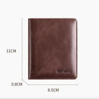 Vintage Herren Mini Geldbörse – Slim Wallet con RFID-Schutz, Kartenhalter y Geldclip para hombre 