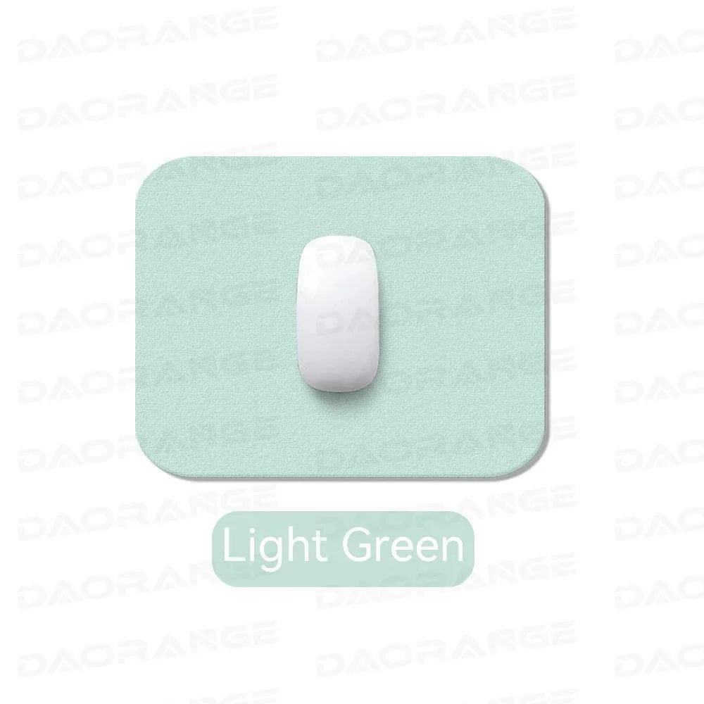 Kompaktes Leder Mousepad – Rutschfeste, doppelseitige PU Leder Mausmatte für Gaming, Büro & Laptop