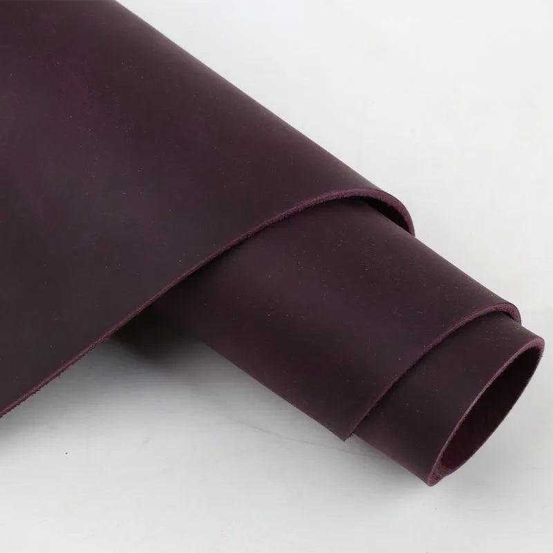 2 mm Lila Crazy Horse Leder aus Rindsleder – Erstklassiges Echtleder für DIY, Planer, Taschen & Möbel