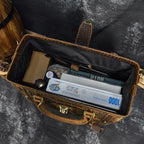 Newsbirds Leder Weekender Bag für Herren – Vintage Reisetasche aus echtem Rindsleder, große Duffle & Crossbody Schultertasche