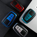 Funda de cuero premium de TPU para coche para Toyota – Funda robusta para llaves para Prius, Camry, Corolla, C-HR, RAV4 y Prado (desde 2018)