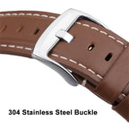 Leather Watch Strap For Samsung Galaxy Watch 8 40/44mm/ 8 Classic 46mm Adjustable Wrist Bands For Samsung Watch8 Bracelet Correa