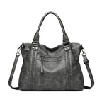 AMYMANG Damen Schultertasche aus echtem weichem Leder – Luxuriöse Crossbody & Casual Tote Handtasche