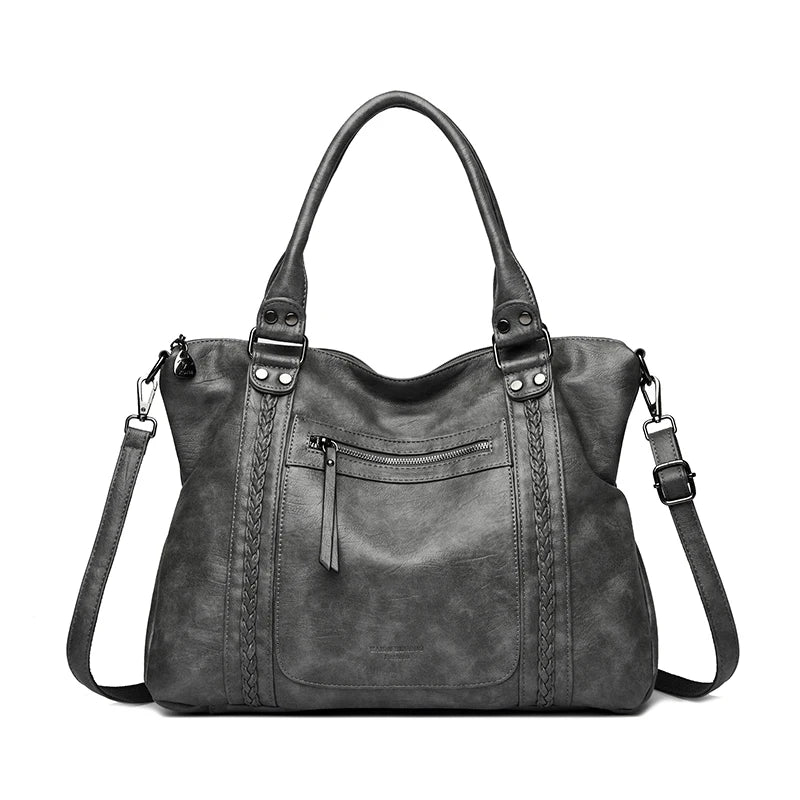 AMYMANG Damen Schultertasche aus echtem weichem Leder – Luxuriöse Crossbody &amp; Casual Tote Handtasche