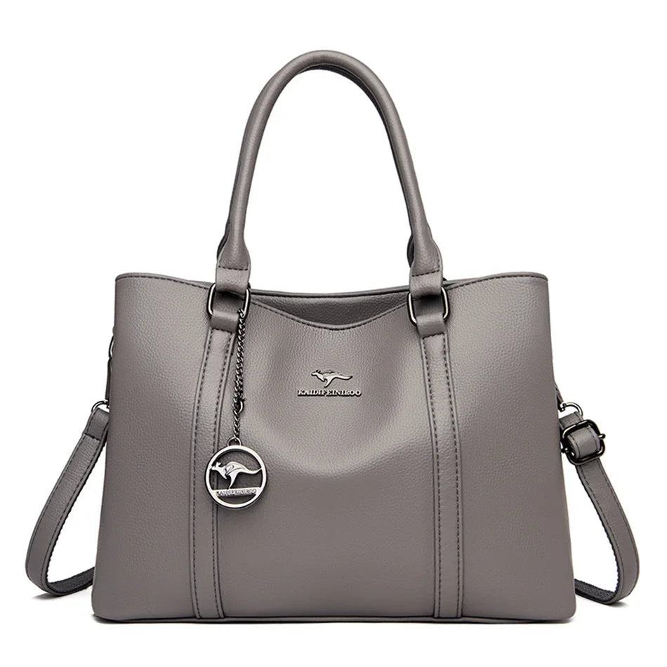 AMYMANG Luxus Damen Schultertasche – Sac à bandoulière et fourre-tout en cuir haut de gamme, sac à main de créateur avec plus grande capacité 