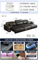 Luxuriöses schwarzes Echtleder Sofa mit Relax- & Schlaffunktion – Modernes Designer Ecksofa & Daybed für stilvolle Wohnzimmer