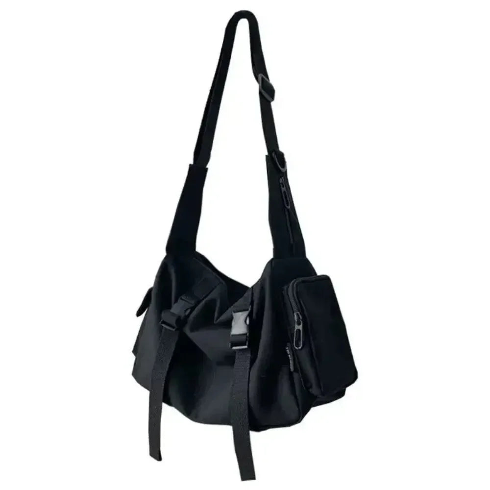 Canvas Crossbody Bag Unisex – Lässige Schulter- & Messenger-Tasche aus Canvas mit großem Fassungsvermögen