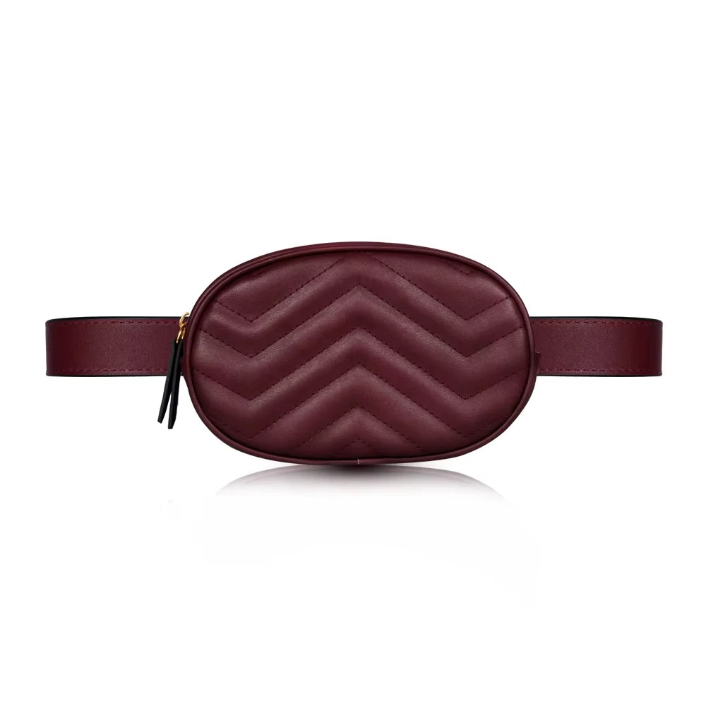 Buylor Damen Bauchtasche – Designer PU-Leder Fanny Pack & Chest Bag, Modische Gürteltasche mit Handyfach