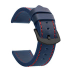 SAMCO Sport Vintage Leder-Uhrenarmband mit Edelstahlschließe - Correa de reloj clásica 18 / 20 / 22 / 24 mm para brazaletes