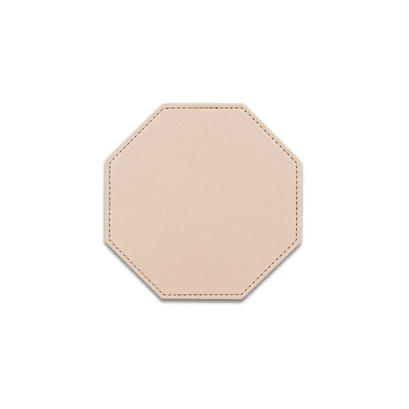 Moderne Untersetzer aus Kunstleder – Stilvolle Getränkeunterlagen für Kaffee, Tee & Wasser | Dekorative Tischsets im Leder-Look