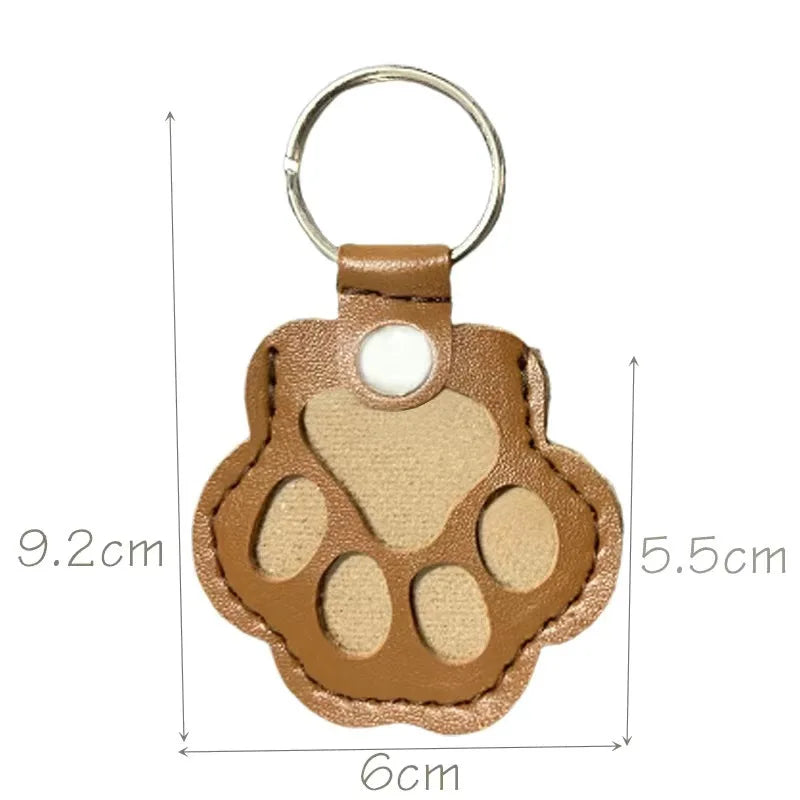 Porte-clés en cuir pour animaux de compagnie – Porte-clés souvenir émotionnel et breloque de sac pour chiens et chats