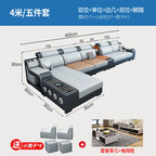 Designer Luxus Ledersofa – Modernes, erweiterbares Center-Seater & Sectional Sofa aus Echtleder für exklusive Wohnräume