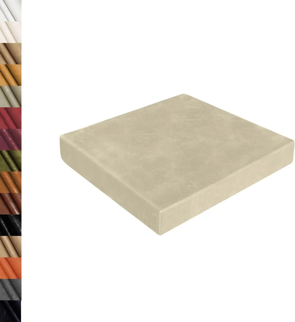 Maßgefertigtes wasserdichtes Sitzkissen aus Wax-Leder – Komfortable Bankauflage für Garten, Terrasse & Schaukel