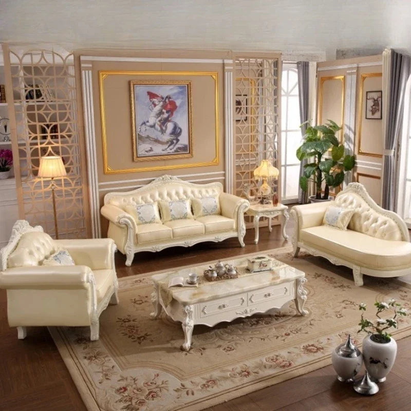 Skandinavisches Designer Ledersofa aus Rindsleder mit Massivholz – Moderne Wohnlandschaft für Wohnzimmer &amp; Schlafzimmer, individuell konfigurierbar