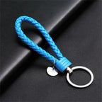 Geflochtener PU-Leder Schlüsselanhänger mit Handschlaufe – Hochwertiger Keychain & Keyring für Auto, Tasche & Alltag