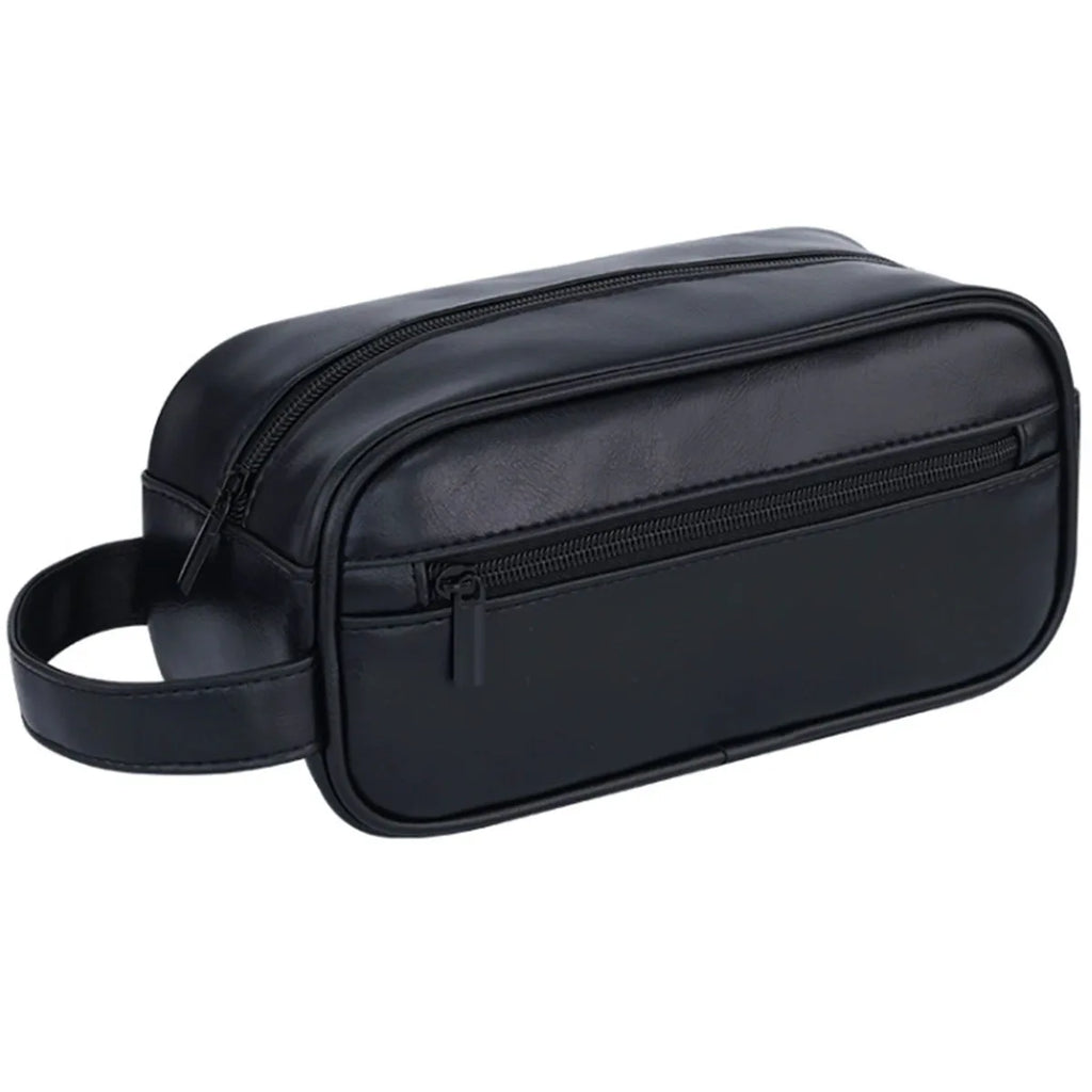 Accessoires culturels d'extérieur pour hommes en cuir PU – Sacs de maquillage pliables et pratiques avec de plus grandes capacités