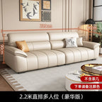 Canapé lounge design en cuir – Italienisches Luxus Wohnzimmersofa aus echtem Leder, moderne et minimaliste